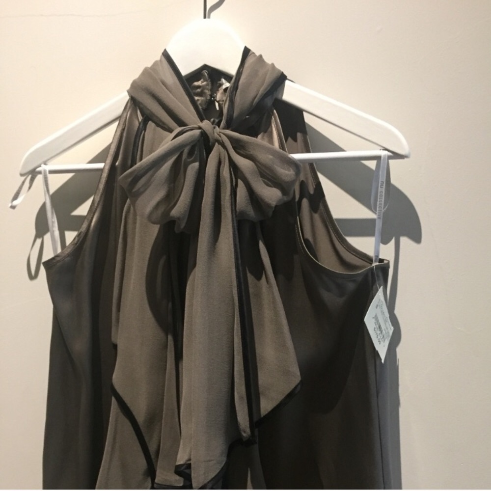 Silk graphite blouse!
